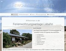 Tablet Screenshot of fewoanlage-labahn.de